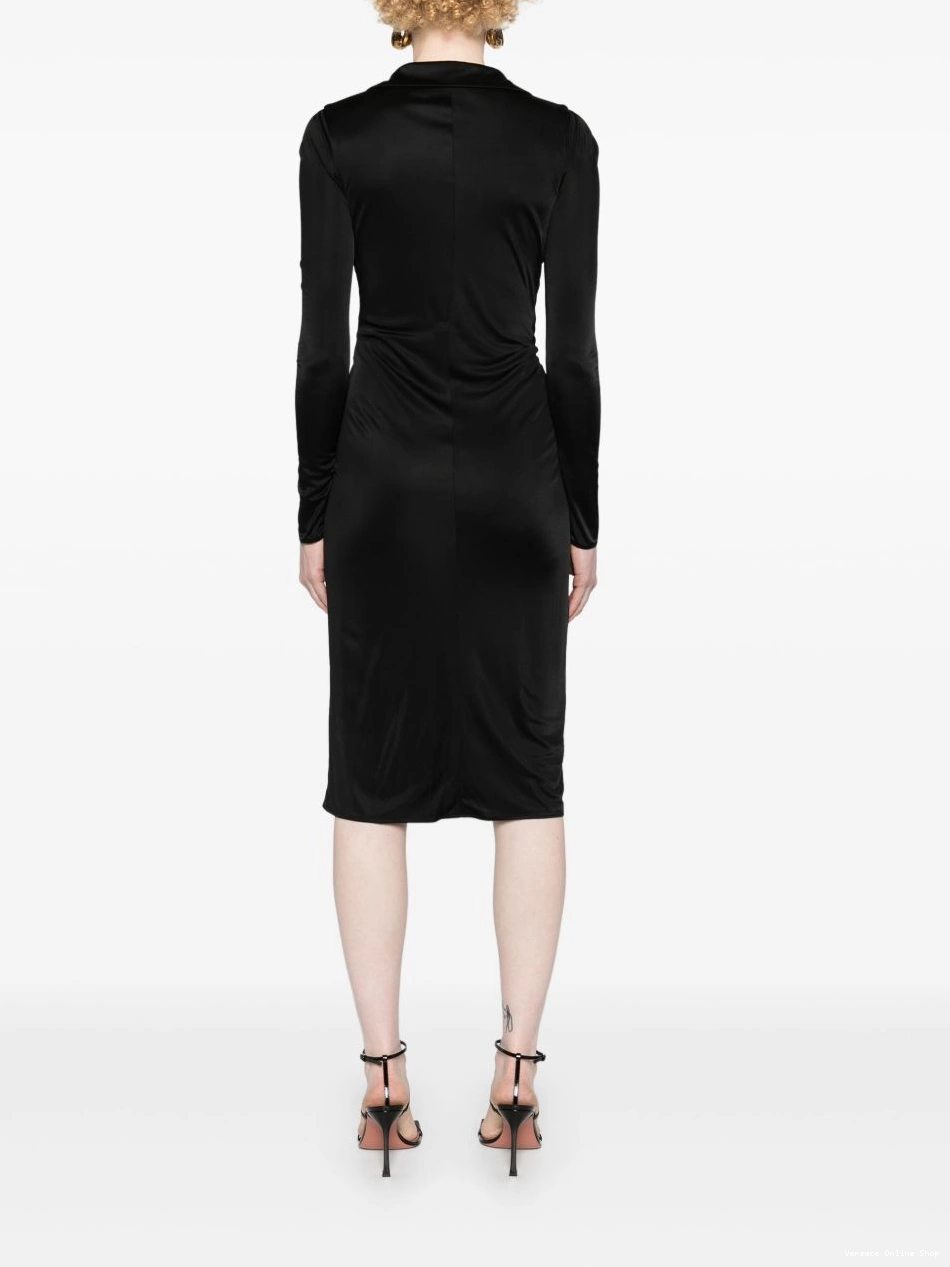 Affordable dress Women Medusa-plaque jersey midi Versace 0712